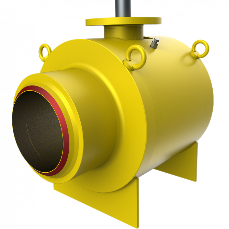 Subsea fully welded trunnion ball valve